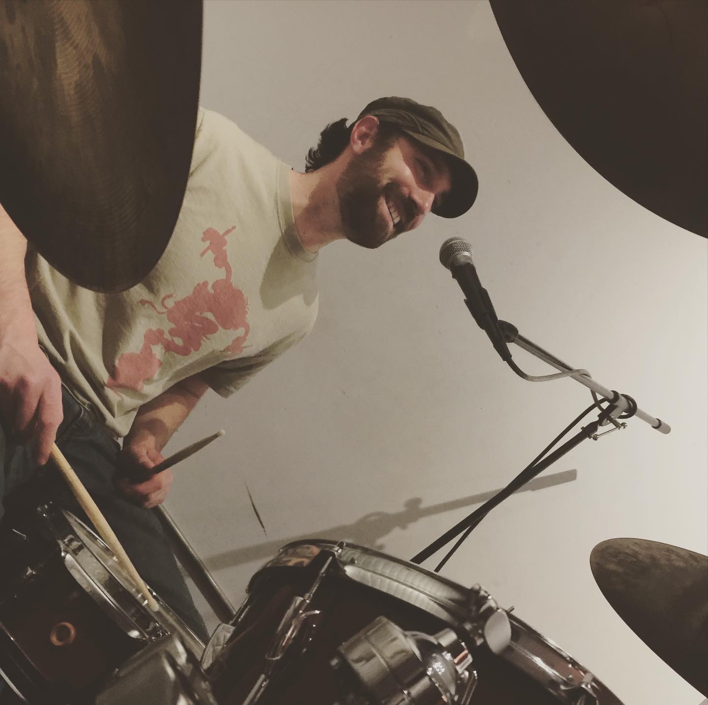 Brian Bacheller behind the drums